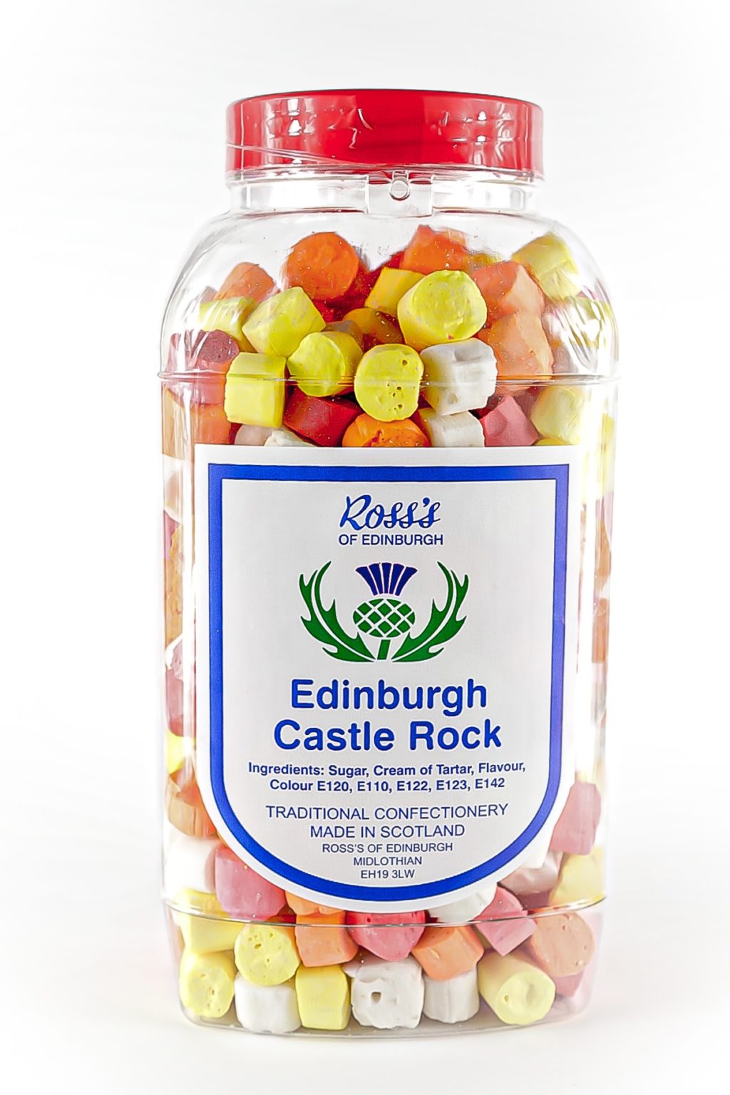 Ross's Edinburgh Castle Rock Jar 2.25kg Best Of British