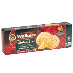 Walkers Gluten Free Shortbread Ginger and Lemon 140g from the UK - Best of British
