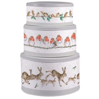 Wrendale Design Christmas Tin Set of 3