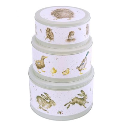 Wrendale Designs Cake Nest Tin Hare Duck Owl