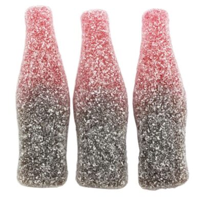 Jumbo Fizzy Cherry Cola Bottles 125g