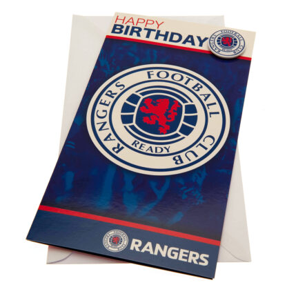 Rangers Football Card with Badge