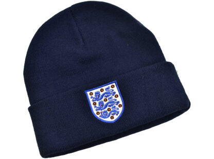 England 3 Lion Turnup Knitted Beanie