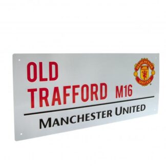 Manchester United Street Sign