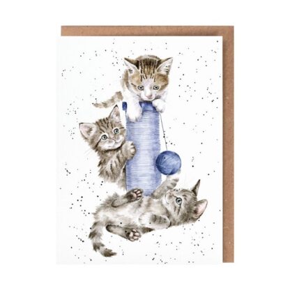 Wrendale Design Greeting Card Threes A Crowd