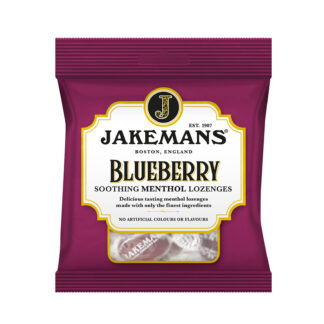 Jakemans Blueberry Menthol.