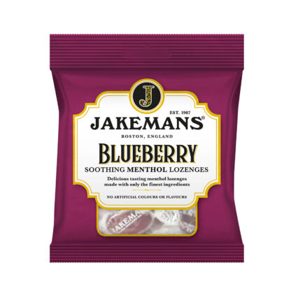 Jakemans Blueberry Menthol.