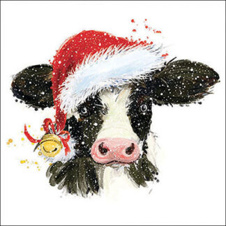 Christmas Cow Bell Napkin