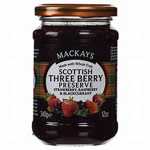 Mackays Scottish Three Berry Preserve Jam