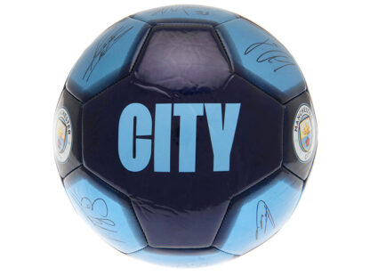 Manchester City Signature Ball Size 5 Sky Blue Navy