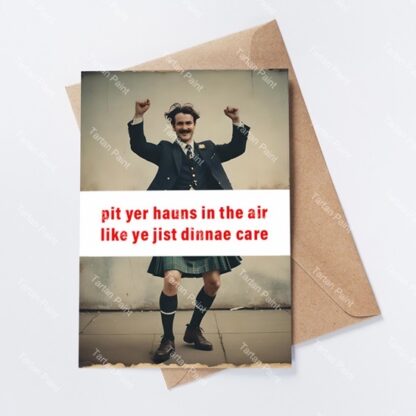 Pit Yer Jauns In the Air Greeting Card