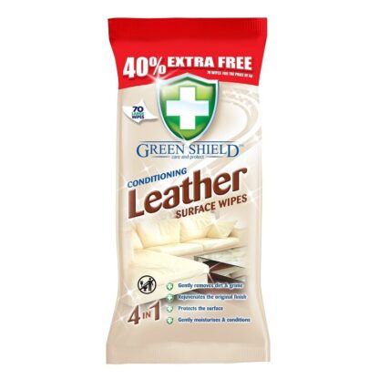 Green Shield Leather Surface Wipes